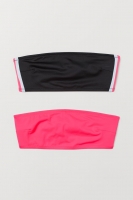 HM  2-pack bandeau bikini tops