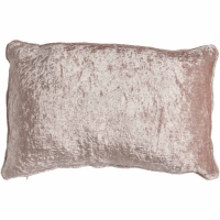 Wilko  Wilko Pink Crush Velvet Effect Cushion 50 x 30cm