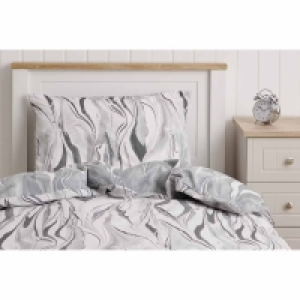 Wilko  Wilko Marble Print Single Duvet Set