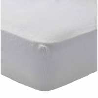 Wilko  Wilko 100% Brushed Cotton Silver King Size Fitted Sheet