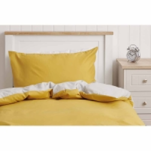 Wilko  Wilko Ochre Grey Reversible Duvet Single