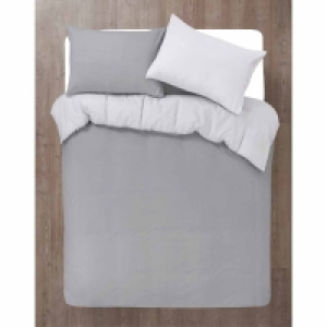 Wilko  Wilko Grey Reverable Texure Print Duvet Set King Size