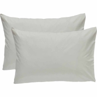 Wilko  Wilko Easy Care Cream Housewife Pillowcases 2 pack