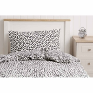 Wilko  Wilko Grey Spots Duvet Set Single