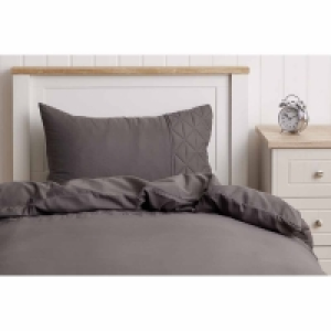 Wilko  Wilko Grey Pinsonic Duvet Single