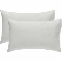 Wilko  Wilko 100% Brushed Cotton Cream Housewife Pillowcases 2 pack