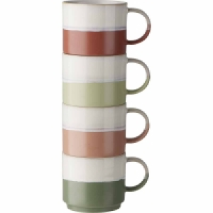 Wilko  Wilko Stacking Mugs Discovery Set Of 4