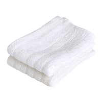 Wilko  Wiko White Face Cloths 2 pack