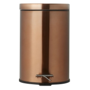 Wilko  Wilko 12L Copper Effect Pedal Bin