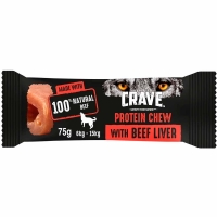Wilko  CRAVE Protein Chew Beef & Liver 75g