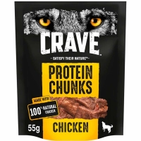 Wilko  CRAVE Protein Chunks with Chicken 55g