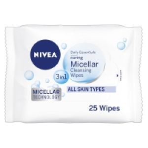 Nivea Daily Essentials 3 in 1 Cleansing Micellar Wipes 25 pa £1.50