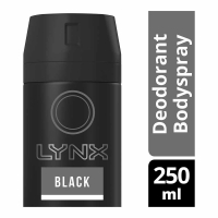 Wilko  Lynx XXL Black 48 Hour Fresh Deodorant & Bodyspray 250ml