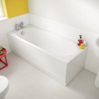 Wickes  Luxury Reinforced End Bath Panel - White 800mm