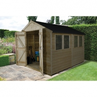 Wickes  Forest Garden 10 x 8 ft Apex Tongue & Groove Pressure Treate
