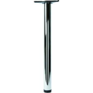 Wickes Interior Table Leg - Chrome 60 x 710mm £14.97