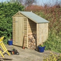 Wickes  Rowlinson 4 x 3 ft Oxford Small Apex Shiplap Shed with Side 