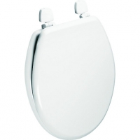 Wickes  Wickes Wood Effect Standard Close Toilet Seat with Plastic H