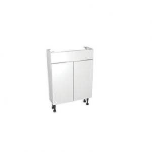 Wickes  Wickes Vienna White Gloss Compact Floor Standing Vanity Unit