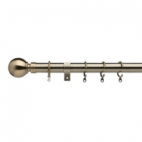 Wickes  Universal Extendable Curtain Pole with Ball Finials - Antiqu