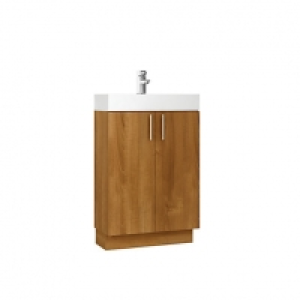 Wickes  Wickes Talana Walnut Floor Standing Vanity Unit - 600mm