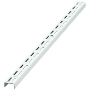 Wickes  Wickes Twin Slot Upright Shelving Bracket White - 450mm