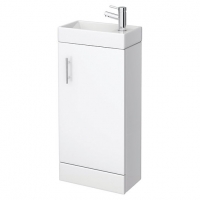 Wickes  Vieste Cloakroom Bathroom Suite - Toilet And Compact Full He