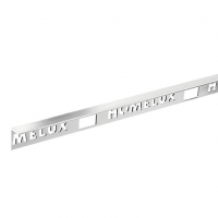 Wickes  Homelux 12.5mm Metal Straight Edge Stainless Steel Effect Ti