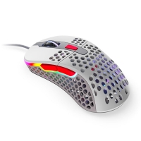 Overclockers Xtrfy Xtrfy M4 RGB USB Optical Retro Edition Gaming Mouse - Grey (