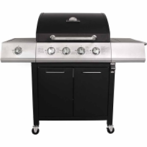 Wilko  Charles Bentley 4 Burner + 1 Side Burner Gas BBQ Black