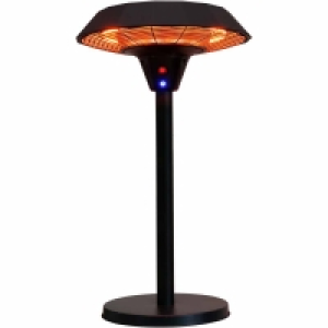 Wilko  Charles Bentley Electric Table Top Patio Heater Bl ack