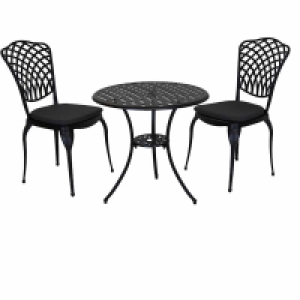 Charles Bentley Cast Aluminium Bistro Set Grey £170.00