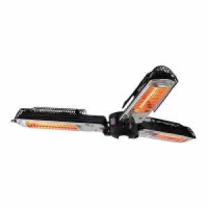 Wilko  Charles Bentley Electric Parasol Mount Patio Heate r Black