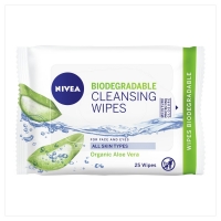Wilko  Nivea Biodegradable Daily Essential Cleansing Face Wipes 25 