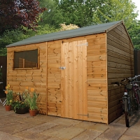 Wickes  Mercia 10x8 ft Pressure Treated Shiplap Reverse Apex Shed wi