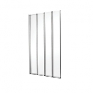 Wickes  Wickes Silver Effect Frame Four Fold Bath/shower Screen - 14