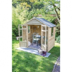 Wickes  Forest Garden 7 x 5 ft Oakley Double Door Summerhouse