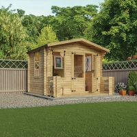 Wickes  Mercia 3.3m x 3.7m 19mm Log Thickness Log Cabin with Assembl