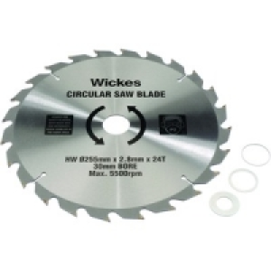 Wickes 24 Teeth Coarse Cut Circular Saw Blade 255x30mm £35.39