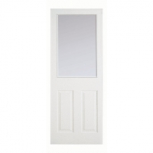 Wickes Woburn White Glazed Grained Moulded 3 Panel Internal