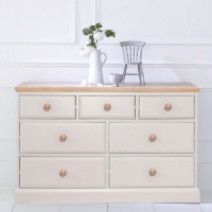 QDStores  Country Cottage Oak 7 Drawer Chest