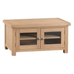 Oak Cupboard 2 Doors Natural Lime-Washed Oak with Dovetailed £129.00