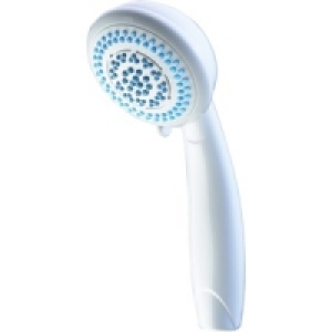 Six Spray White Showerhead