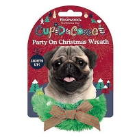 QDStores  Novelty Party On Xmas Wreath For Dogs Cupid & Comet