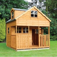 Wickes  Mercia 7 x 7 ft Double Storey Cottage Playhouse with Assembl