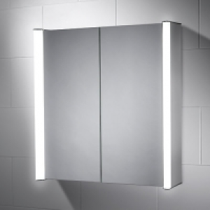 Wickes Oceana Double LED Bathroom Mirror Cabinet with Interg