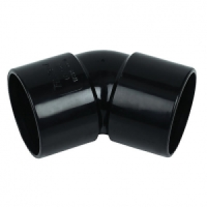 FloPlast WS18B Solvent Weld Waste 135 Deg Bend - Black 32mm £0.89