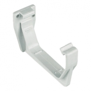 Wickes  Floplast Square Line Gutter Fascia Bracket - White Pack Of 1