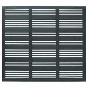 Forest Garden Mixed Slatted Grey Fence Panel 6 x 6 ft 4 Pack £396.00