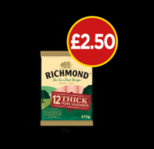 Richmond Thick Sausages £2.50